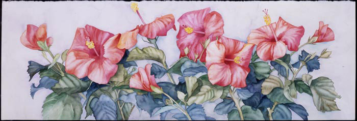 Hibiscus #4 giclee by Joan Metcalf