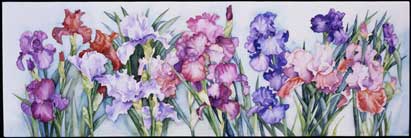 Isabel's Iris Garden giclee