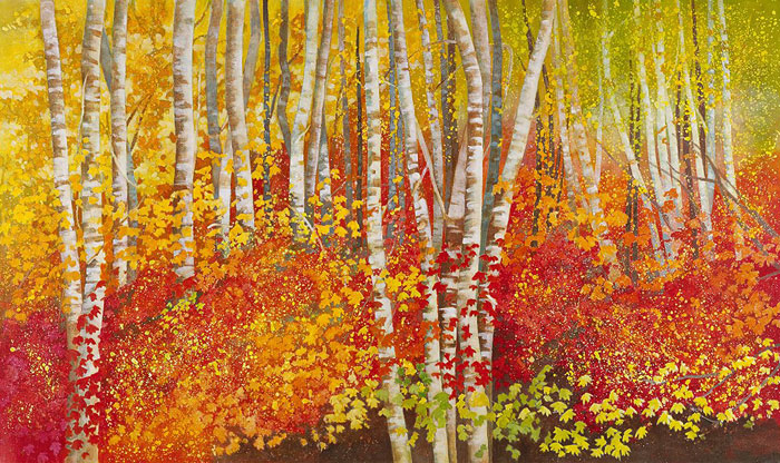 Golden Autumn acrylic on canvas