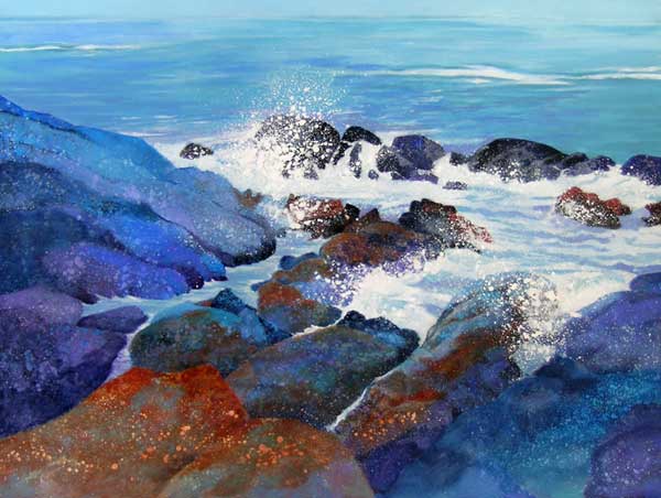 Rocky Coast acrylic on canvas